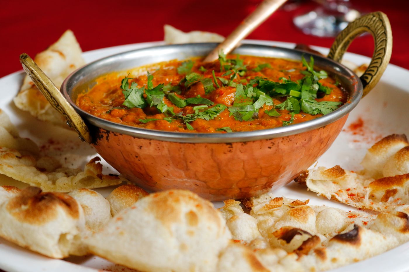 Residency butter chicken finished with cream and herbs